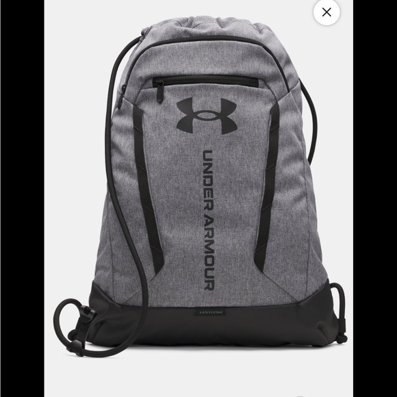 Under Armour Other - Under Armour Charcoal and Black Hustle Sackpack NWT